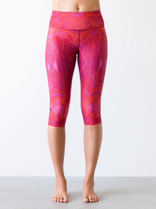 Yoga Pants Paradise Birds Blue - Hoessee