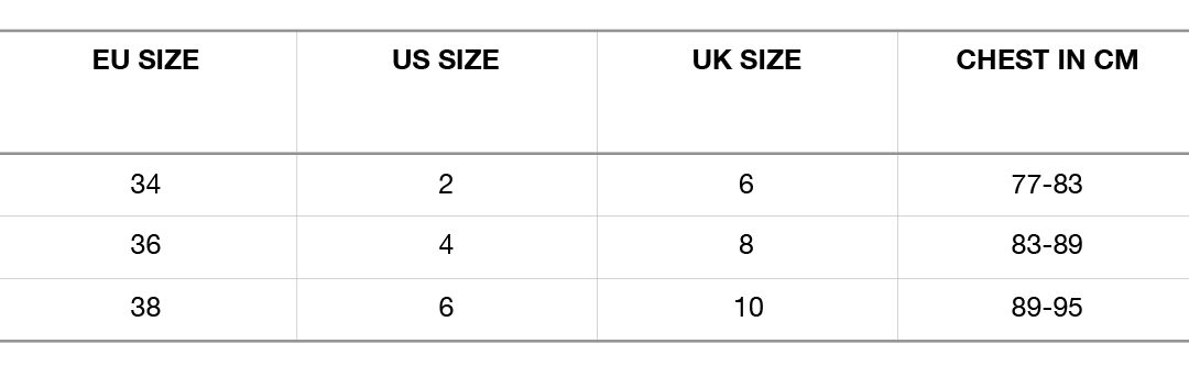 SizechartTops2018