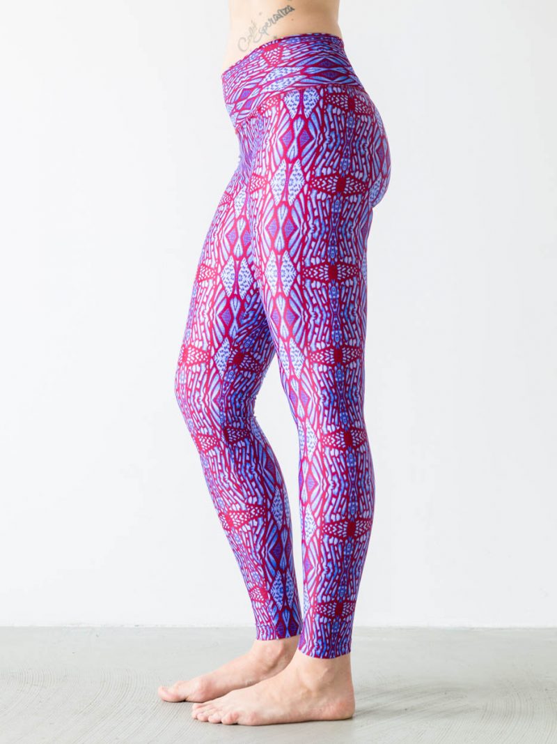 Leggings Woodstories Red Side